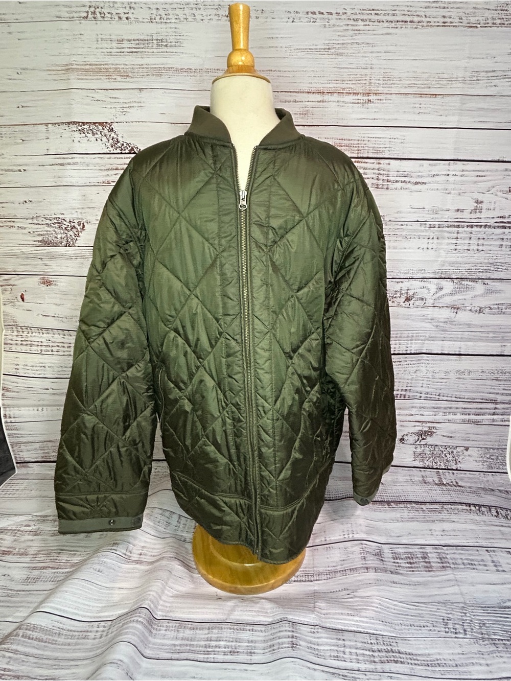 GAP Men's Quilted Lightweight Jacket - Olive